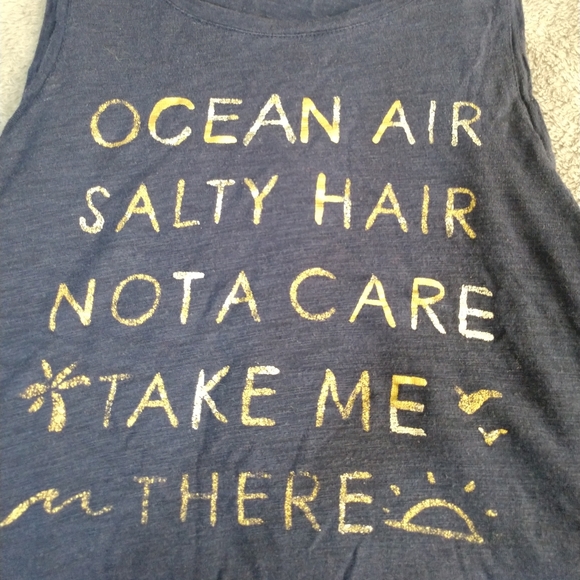 Dark blue tank top - Picture 1 of 4